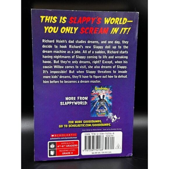 Goosebumps Slappyworld #16 Slappy In Dreamland R.L. Stine Paperback Book Unread - Picture 3 of 10